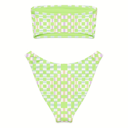 Check It Bandeau Bikini Set